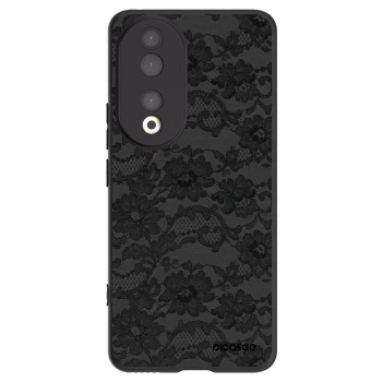 Picasee Honor 90 5G Hülle - Schwarzes Silikon - Dark Elegance