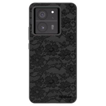 Picasee Xiaomi 13T Pro Hülle - Schwarzes Silikon - Dark Elegance