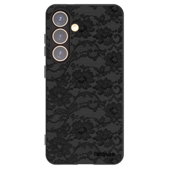 Picasee Samsung Galaxy S24 S921B 5G Hülle - Schwarzes Silikon - Dark Elegance