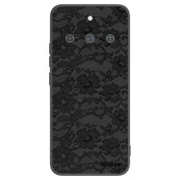 Picasee Realme 11 Pro+ Hülle - Schwarzes Silikon - Dark Elegance
