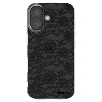 Picasee Apple iPhone 16 Hülle - Transparentes Silikon - Dark Elegance