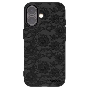 Picasee Apple iPhone 16 Hülle - Schwarzes Silikon - Dark Elegance