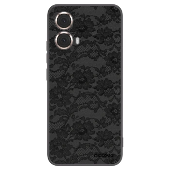 Picasee Motorola Moto G85 Hülle - Schwarzes Silikon - Dark Elegance