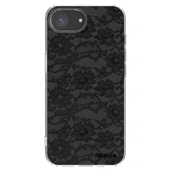 Picasee Apple iPhone 16e Hülle - Transparentes Silikon - Dark Elegance