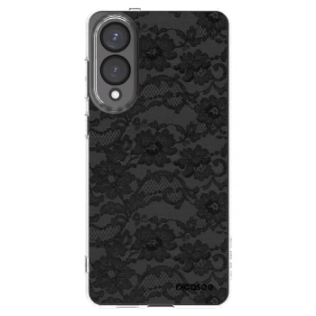 Picasee Samsung Galaxy S25 Edge 5G Hülle - Transparentes Silikon - Dark Elegance