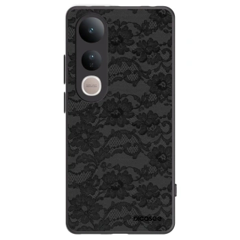 Picasee Vivo V50 Lite 5G Hülle - Schwarzes Silikon - Dark Elegance
