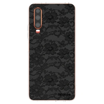 Picasee Huawei P30 Hülle - Transparentes Silikon - Dark Elegance