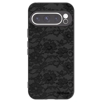Picasee Google Pixel 9 Pro XL Hülle - Schwarzes Silikon - Dark Elegance