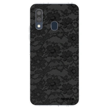Picasee Samsung Galaxy A40 A405F Hülle - Transparentes Silikon - Dark Elegance