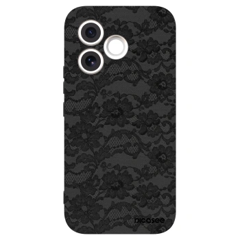 Picasee Honor 600 Lite Hülle - Schwarzes Silikon - Dark Elegance