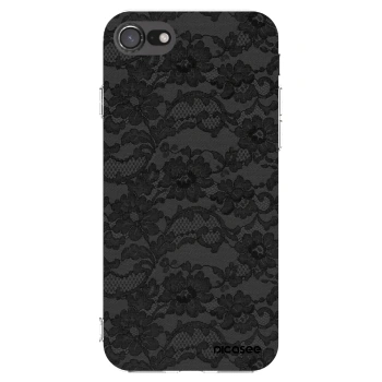 Picasee Apple iPhone SE 2020 Hülle - Transparentes Silikon - Dark Elegance