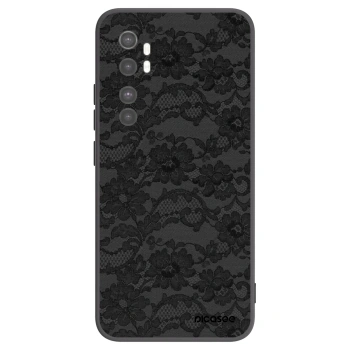 Picasee Xiaomi Mi Note 10 Lite Hülle - Schwarzes Silikon - Dark Elegance
