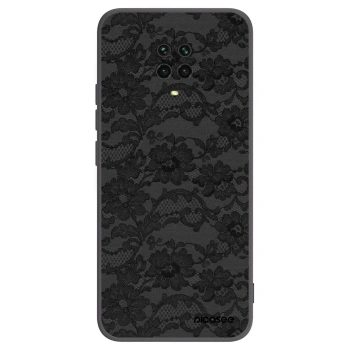 Picasee Xiaomi Redmi Note 9S Hülle - Schwarzes Silikon - Dark Elegance