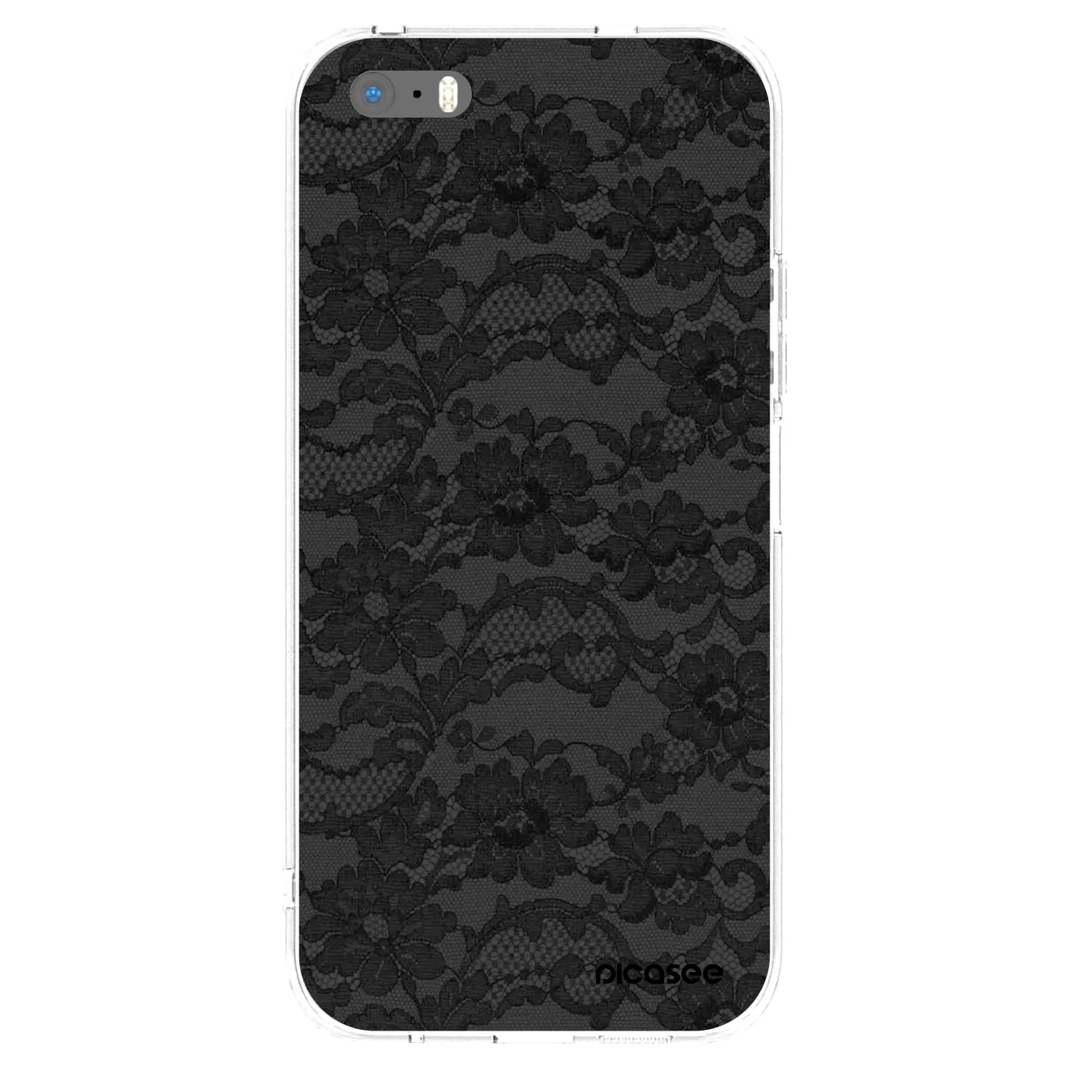 Picasee Apple iPhone 5/5S/SE Hülle - Transparentes Silikon - Dark Elegance