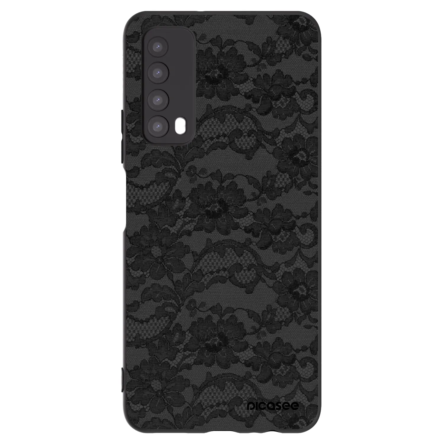Picasee Huawei P Smart 2021 Hülle - Schwarzes Silikon - Dark Elegance