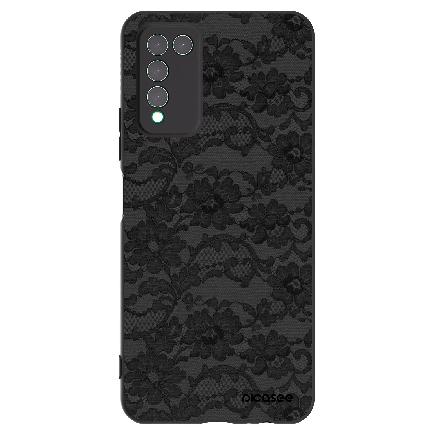 Picasee Honor 10X Lite Hülle - Schwarzes Silikon - Dark Elegance