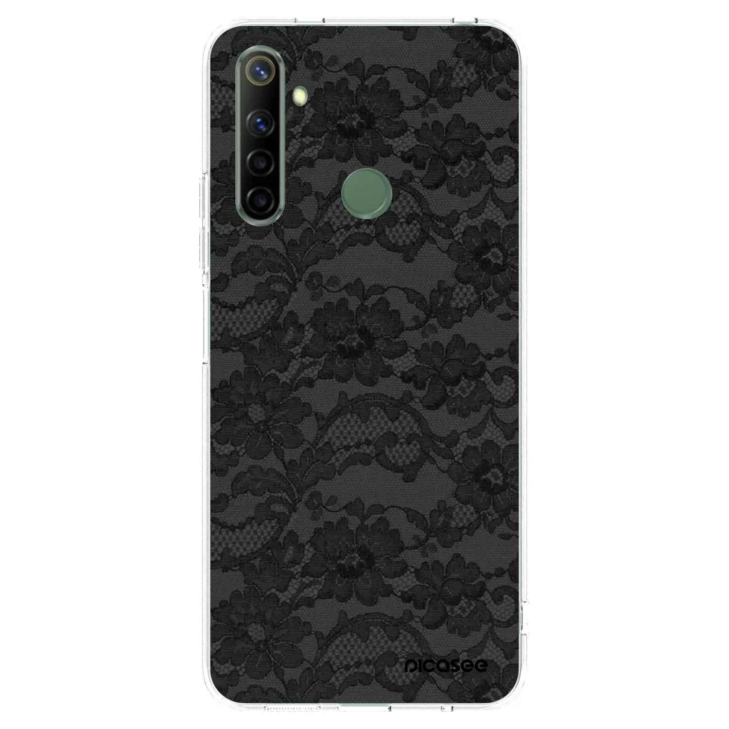 Picasee Realme 5 Hülle - Transparentes Silikon - Dark Elegance