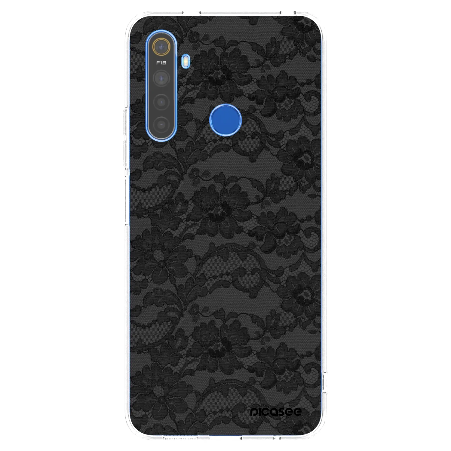 Picasee Realme 5 Hülle - Transparentes Silikon - Dark Elegance