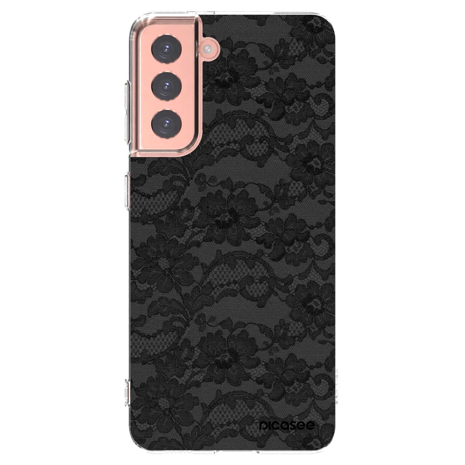 Picasee Samsung Galaxy S21 5G G991B Hülle - Transparentes Silikon - Dark Elegance