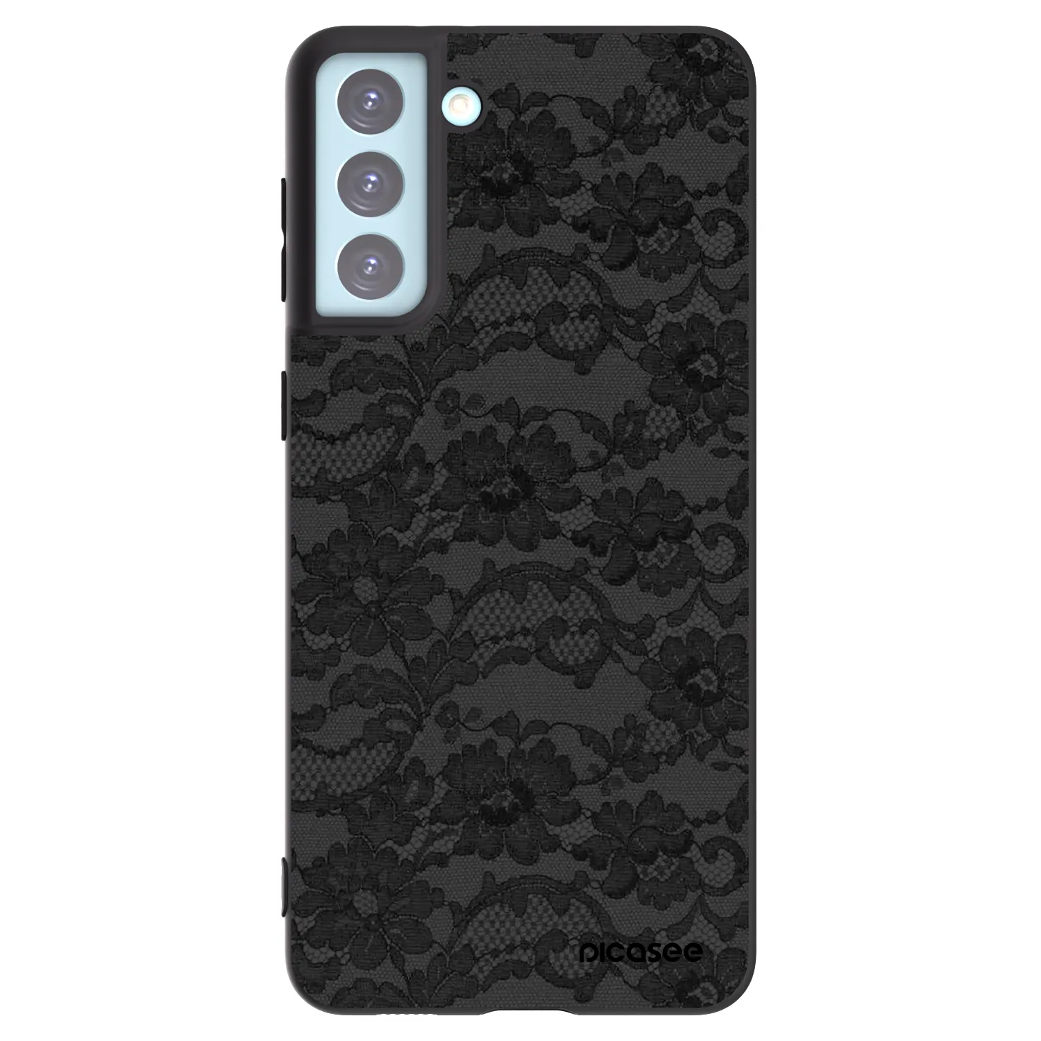 Picasee Samsung Galaxy S21+ 5G G996F Hülle - Schwarzes Silikon - Dark Elegance