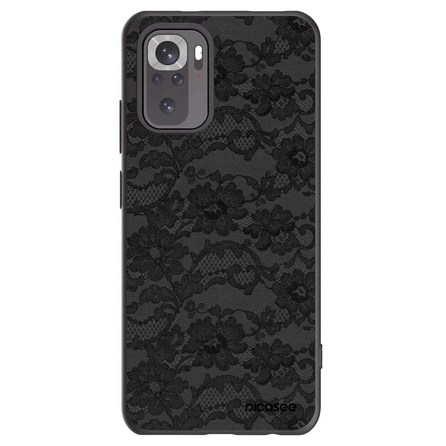 Picasee Xiaomi Redmi Note 10S Hülle - Schwarzes Silikon - Dark Elegance