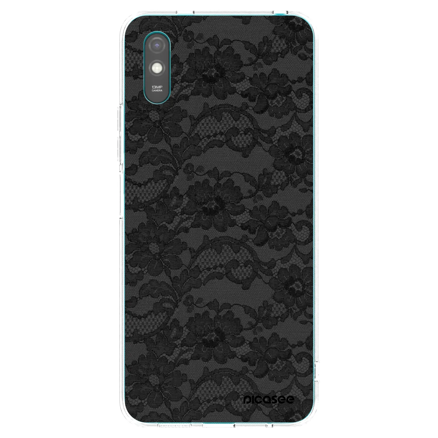 Picasee Xiaomi Redmi 9AT Hülle - Transparentes Silikon - Dark Elegance
