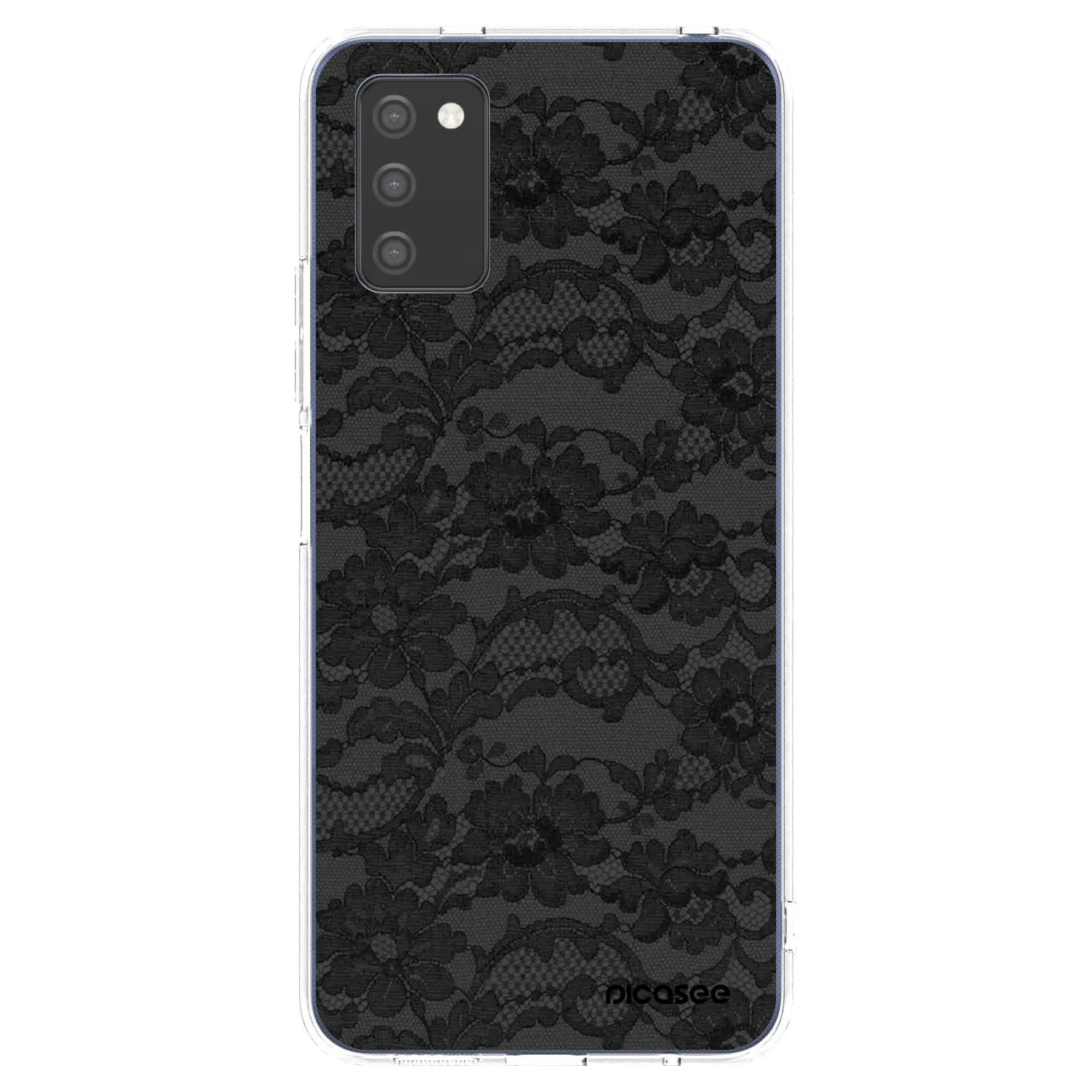 Picasee Samsung Galaxy A02s A025G Hülle - Transparentes Silikon - Dark Elegance