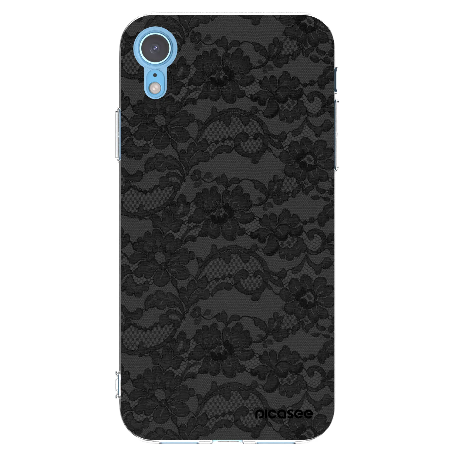 Picasee Apple iPhone XR Hülle - Transparentes Silikon - Dark Elegance