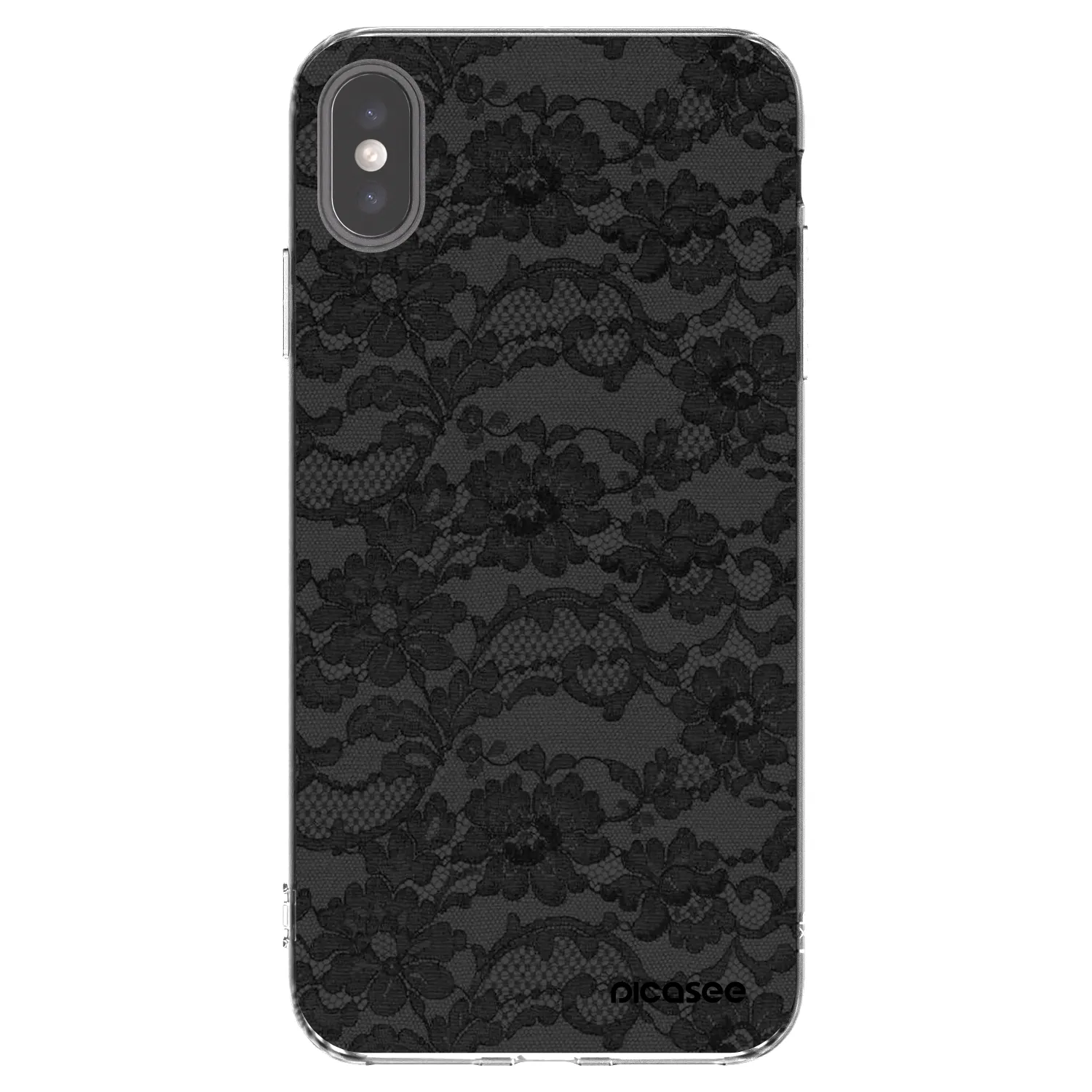 Picasee Apple iPhone XS Max Hülle - Transparentes Silikon - Dark Elegance
