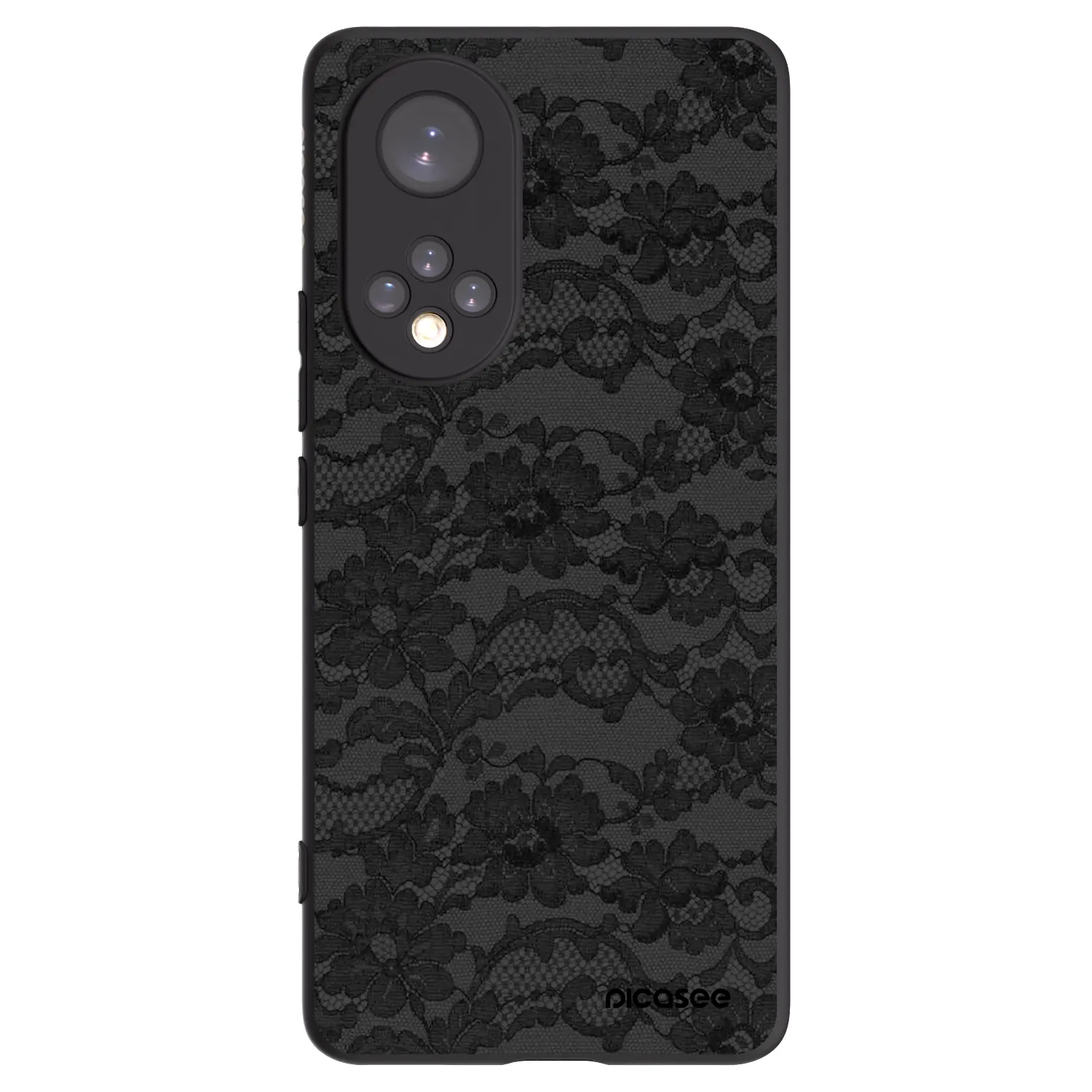Picasee Huawei Nova 9 Hülle - Schwarzes Silikon - Dark Elegance