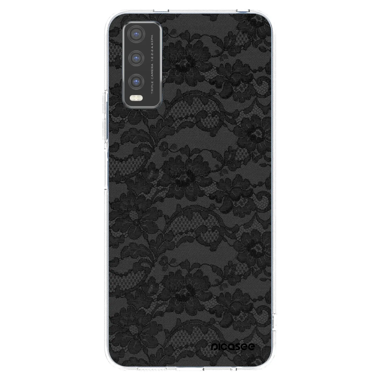 Picasee Vivo Y20s Hülle - Transparentes Silikon - Dark Elegance