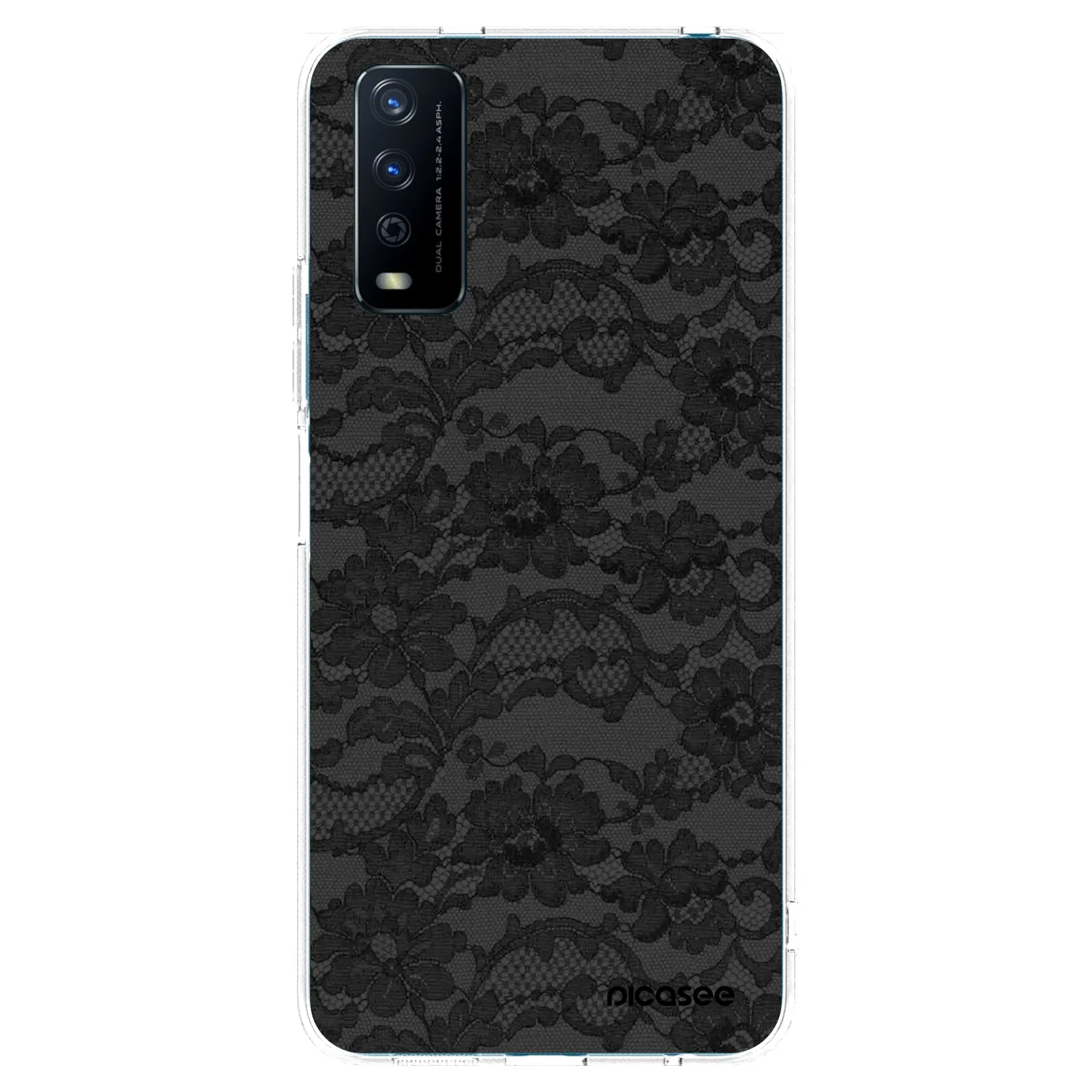 Picasee Vivo Y11s Hülle - Transparentes Silikon - Dark Elegance