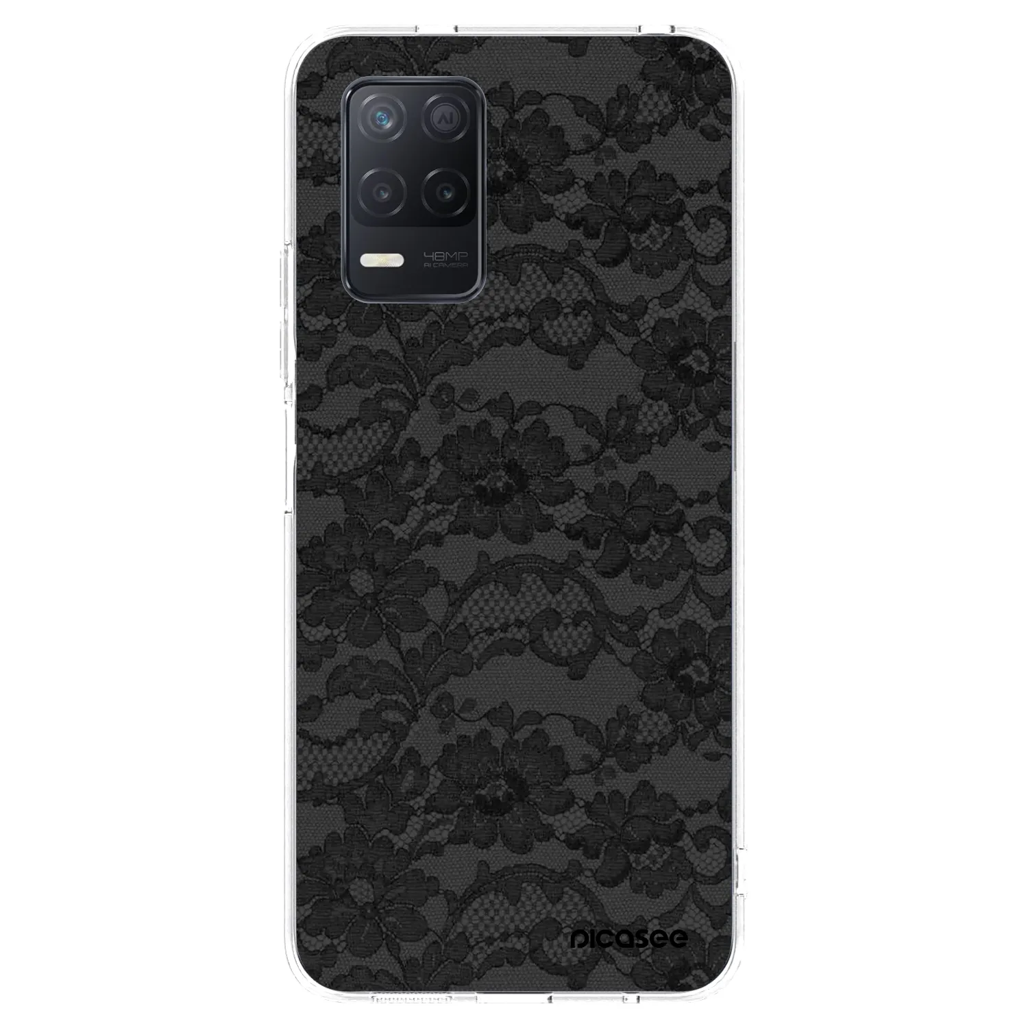 Picasee Realme 8 5G Hülle - Transparentes Silikon - Dark Elegance