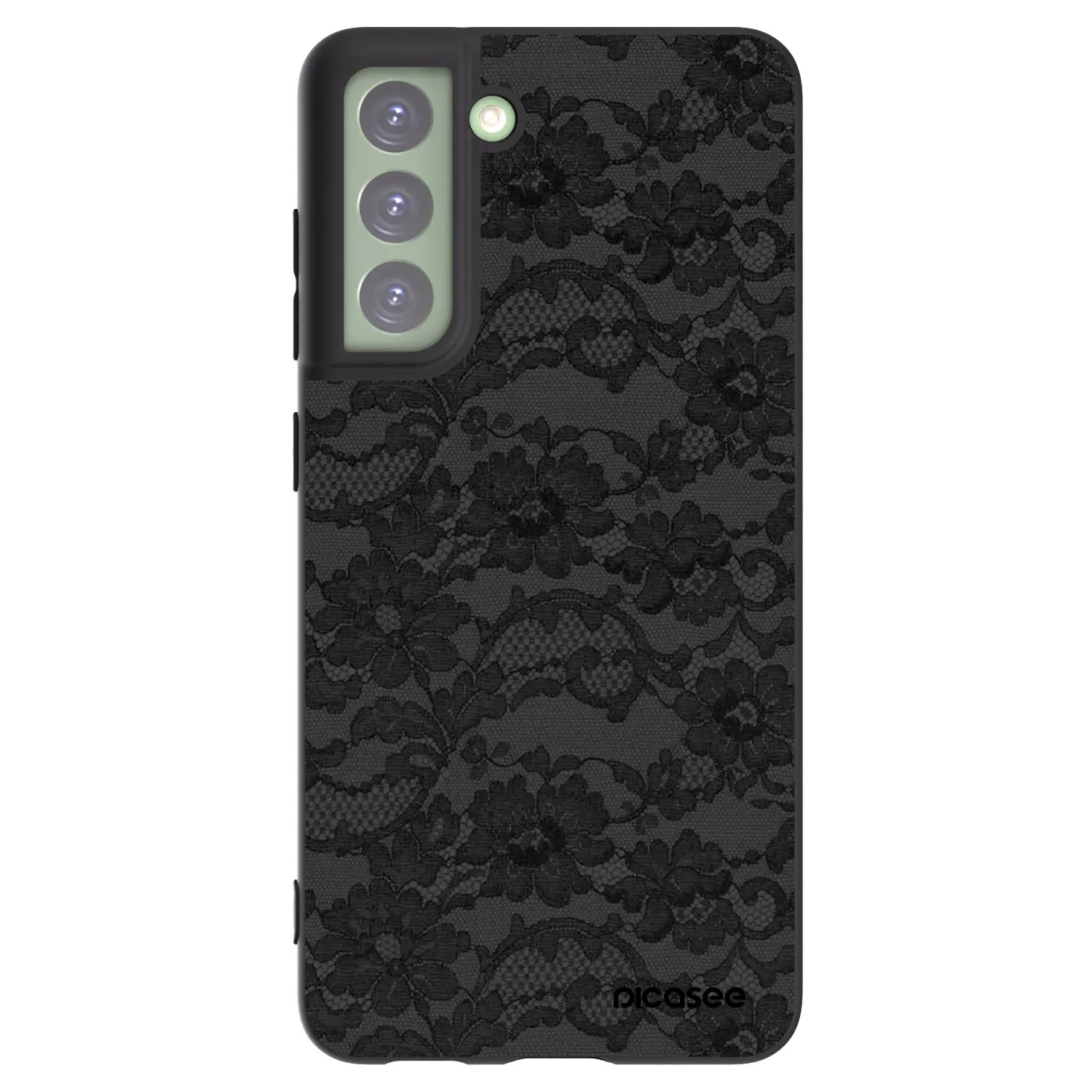 Picasee Samsung Galaxy S21 FE 5G Hülle - Schwarzes Silikon - Dark Elegance