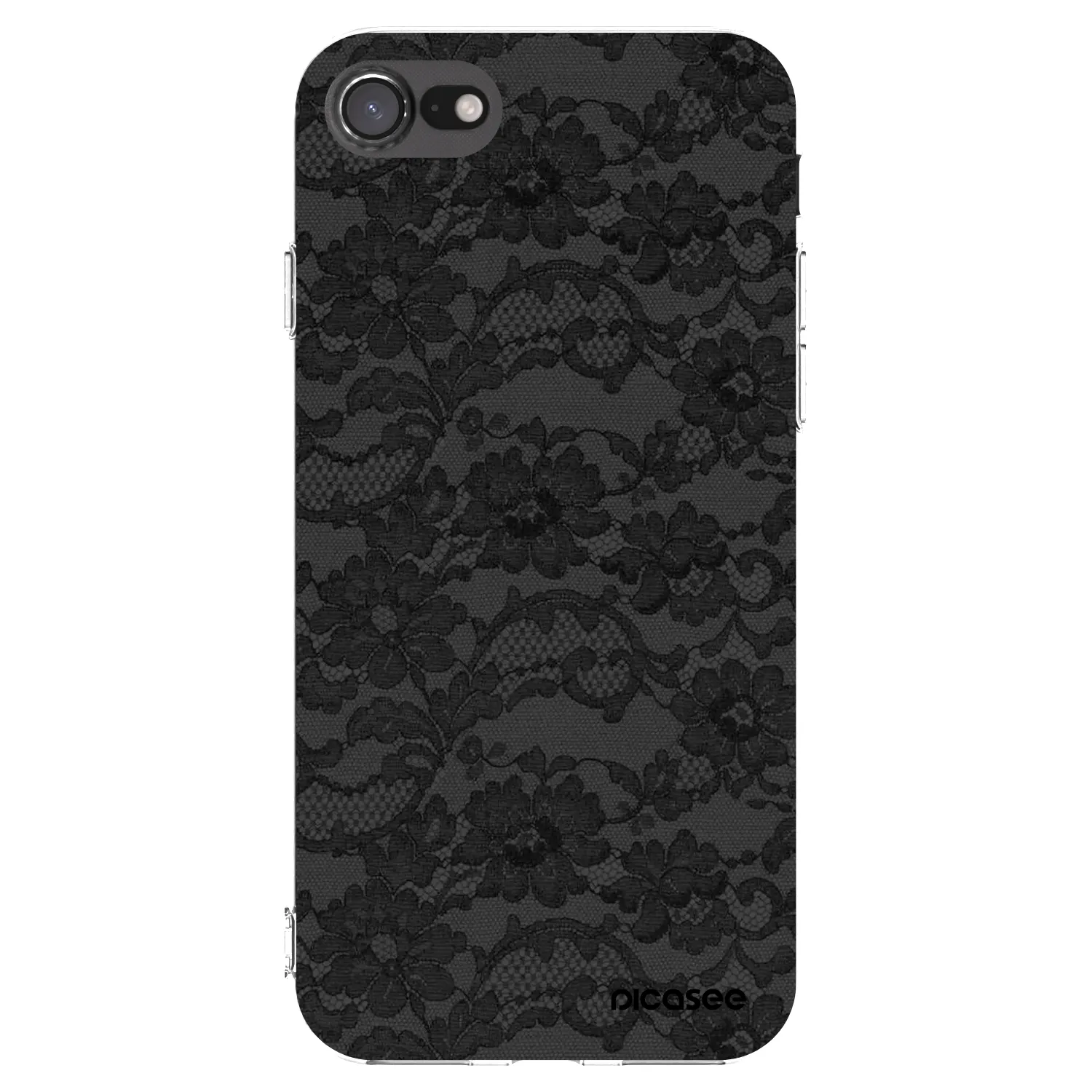 Picasee Apple iPhone SE 2022 Hülle - Transparentes Silikon - Dark Elegance