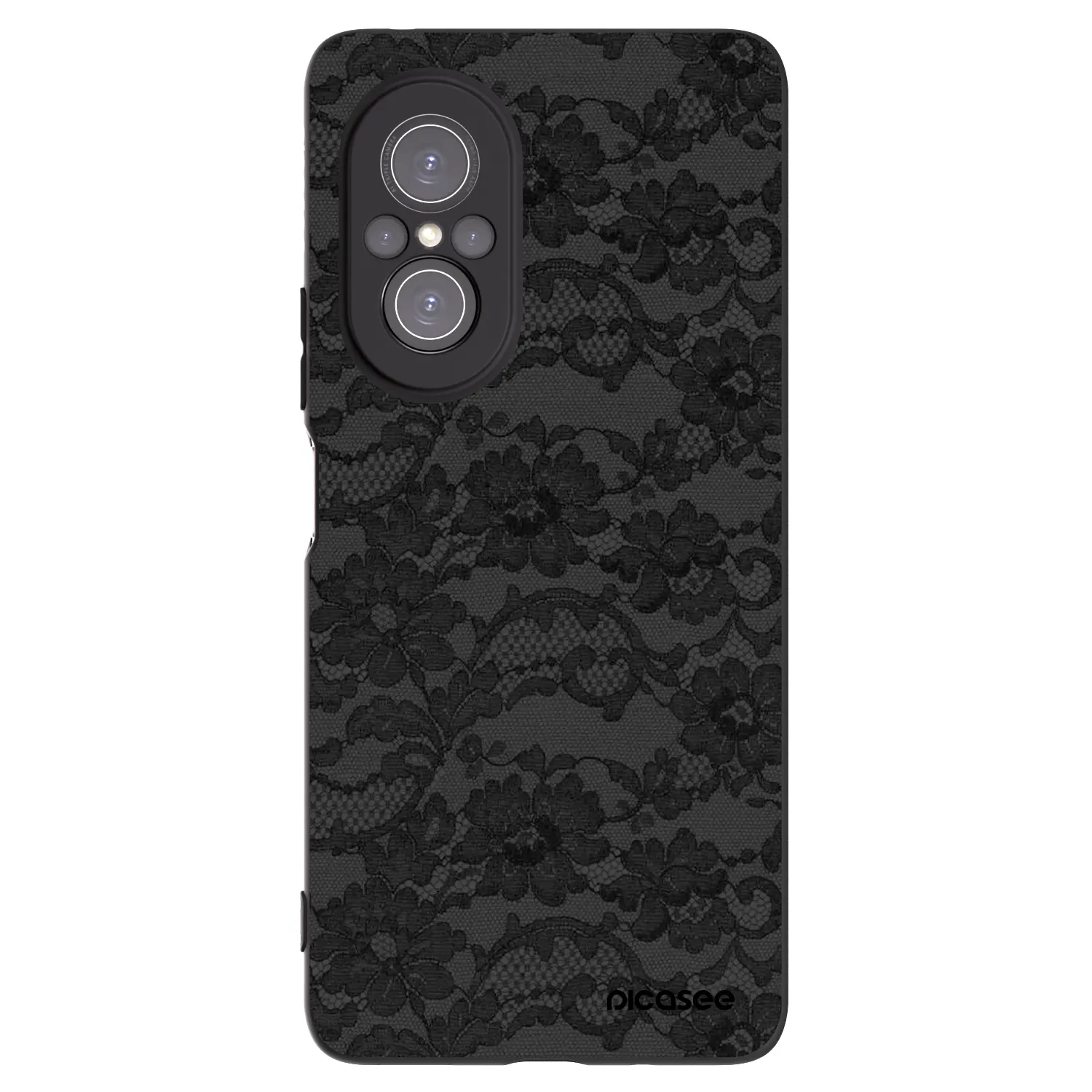 Picasee Huawei Nova 9 SE Hülle - Schwarzes Silikon - Dark Elegance