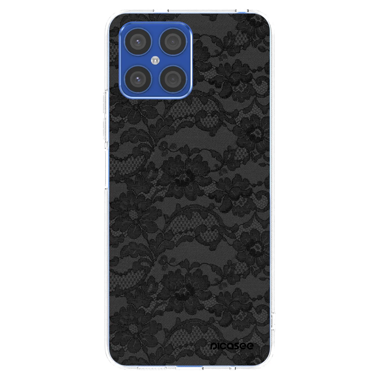 Picasee Honor X8 4G Hülle - Transparentes Silikon - Dark Elegance