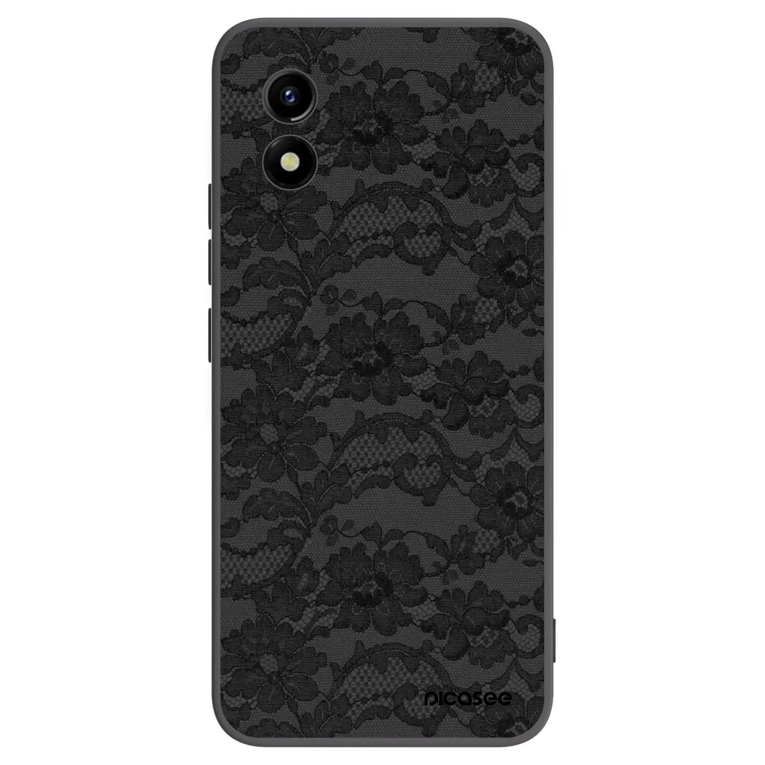 Picasee Vivo Y01 Hülle - Schwarzes Silikon - Dark Elegance