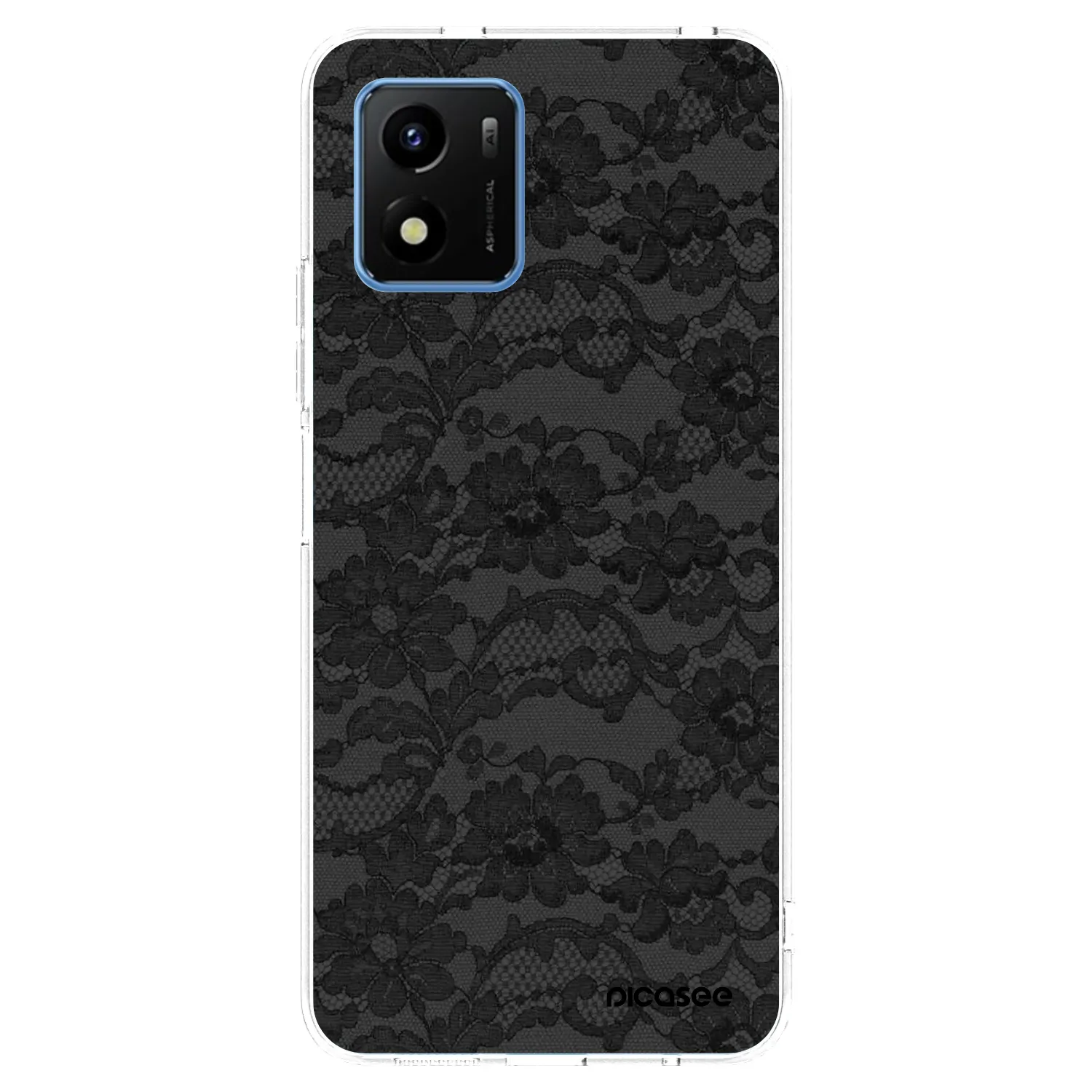 Picasee Vivo Y01 Hülle - Transparentes Silikon - Dark Elegance