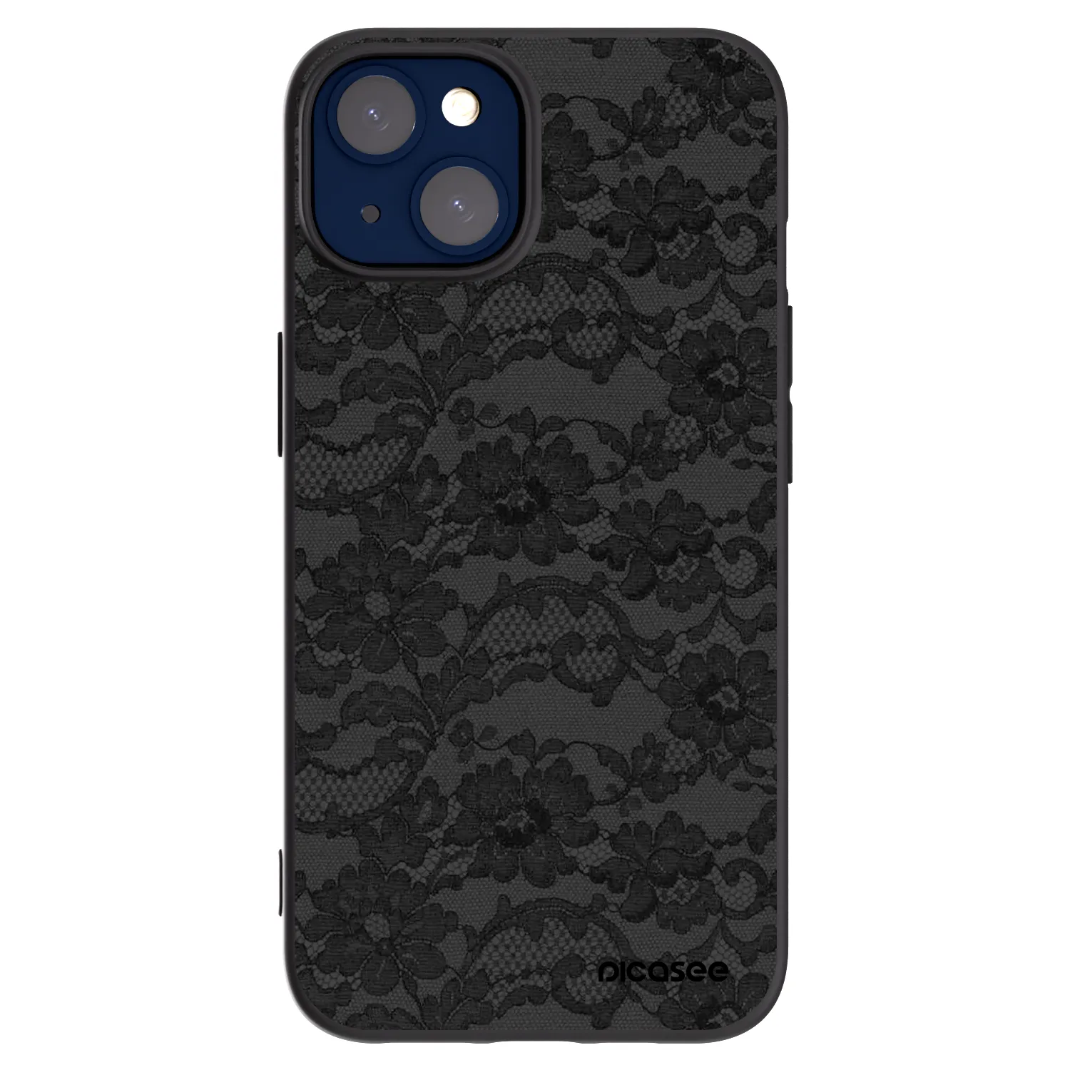 Picasee Apple iPhone 14 Hülle - Schwarzes Silikon - Dark Elegance