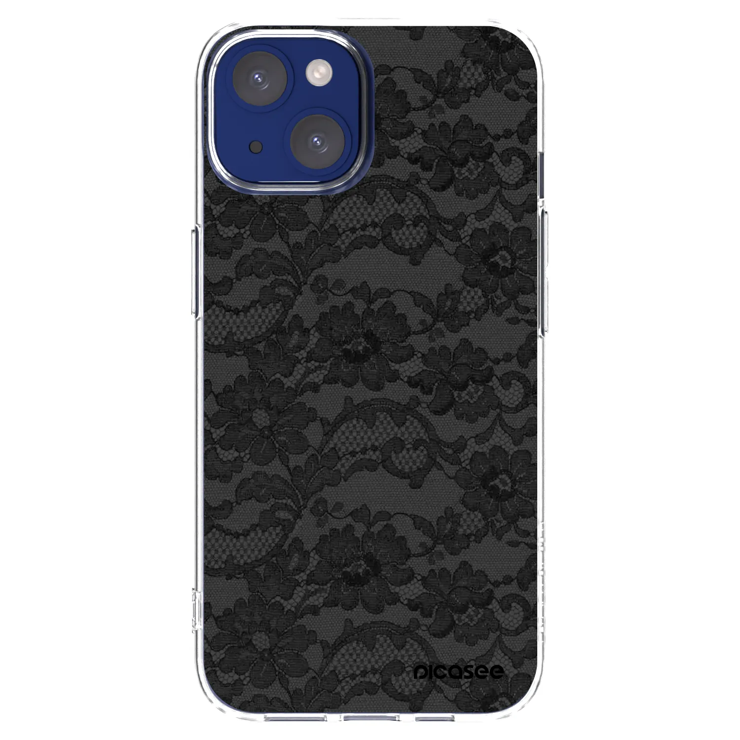 Picasee Apple iPhone 14 Hülle - Transparentes Silikon - Dark Elegance