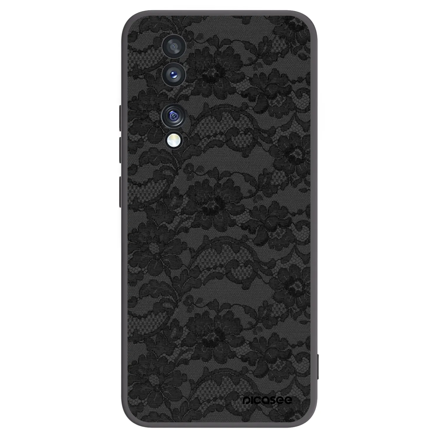Picasee Honor 70 Hülle - Schwarzes Silikon - Dark Elegance