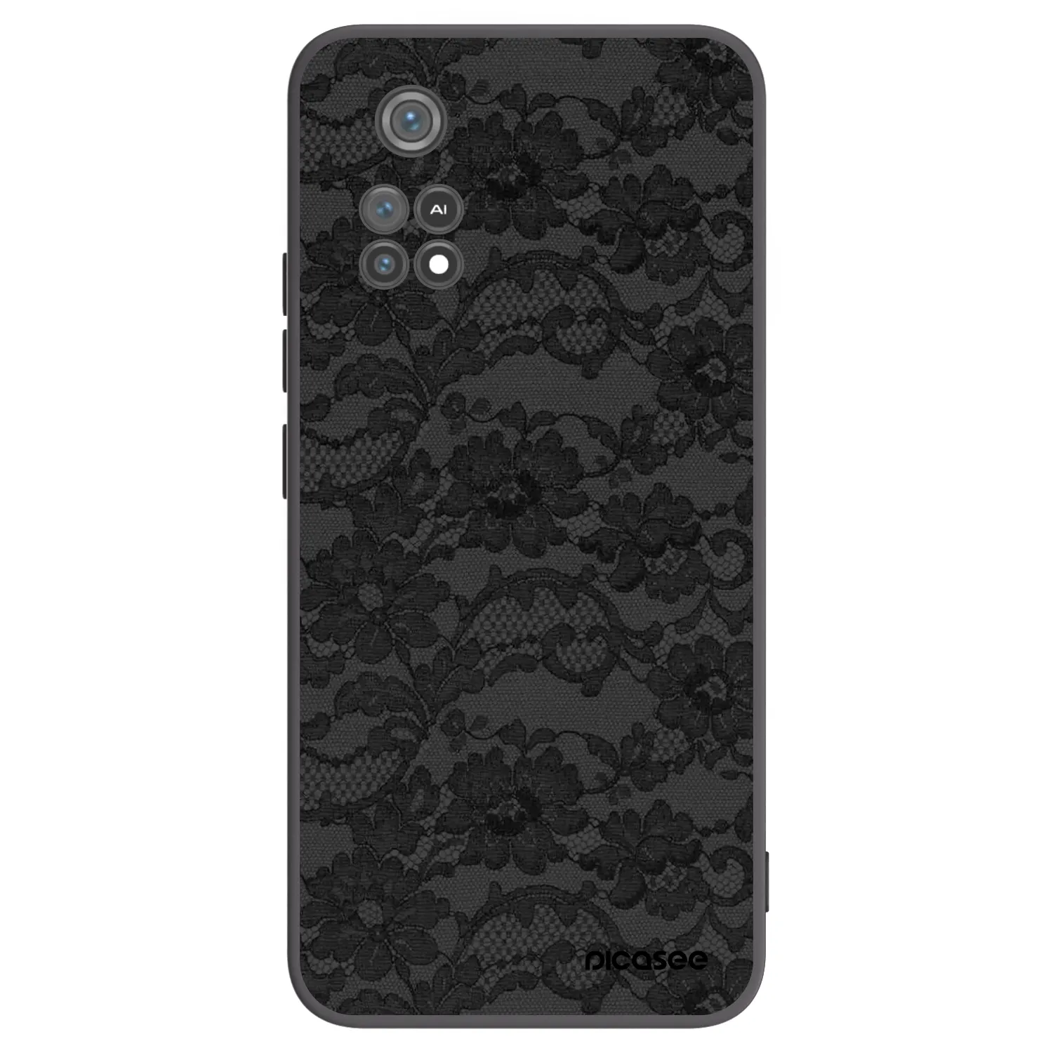 Picasee Xiaomi Poco M4 Pro Hülle - Schwarzes Silikon - Dark Elegance