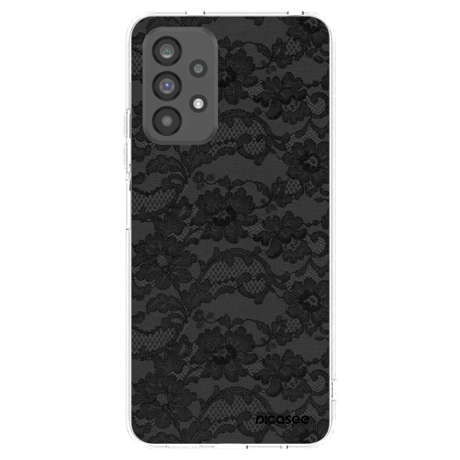 Picasee Samsung Galaxy A73 5G Hülle - Transparentes Silikon - Dark Elegance
