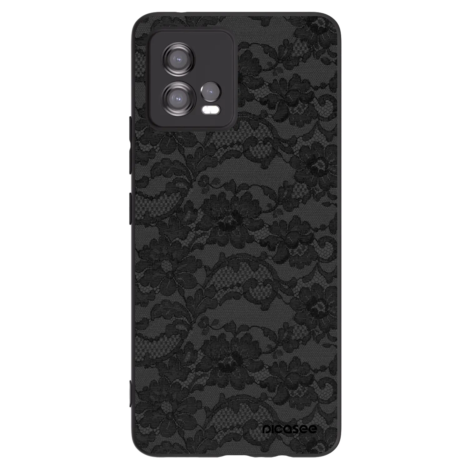Picasee Motorola Moto G72 Hülle - Schwarzes Silikon - Dark Elegance