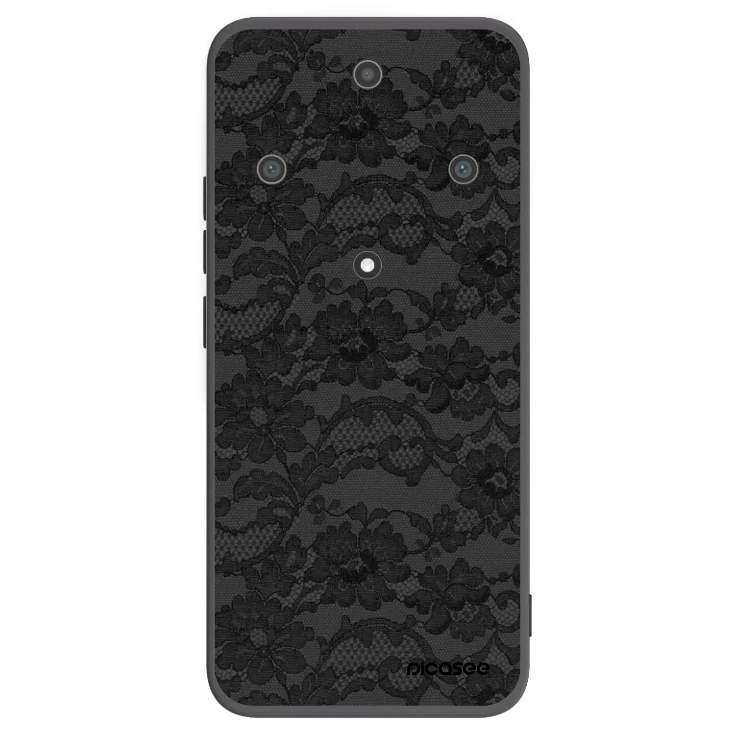 Picasee Honor Magic5 Lite 5G Hülle - Schwarzes Silikon - Dark Elegance