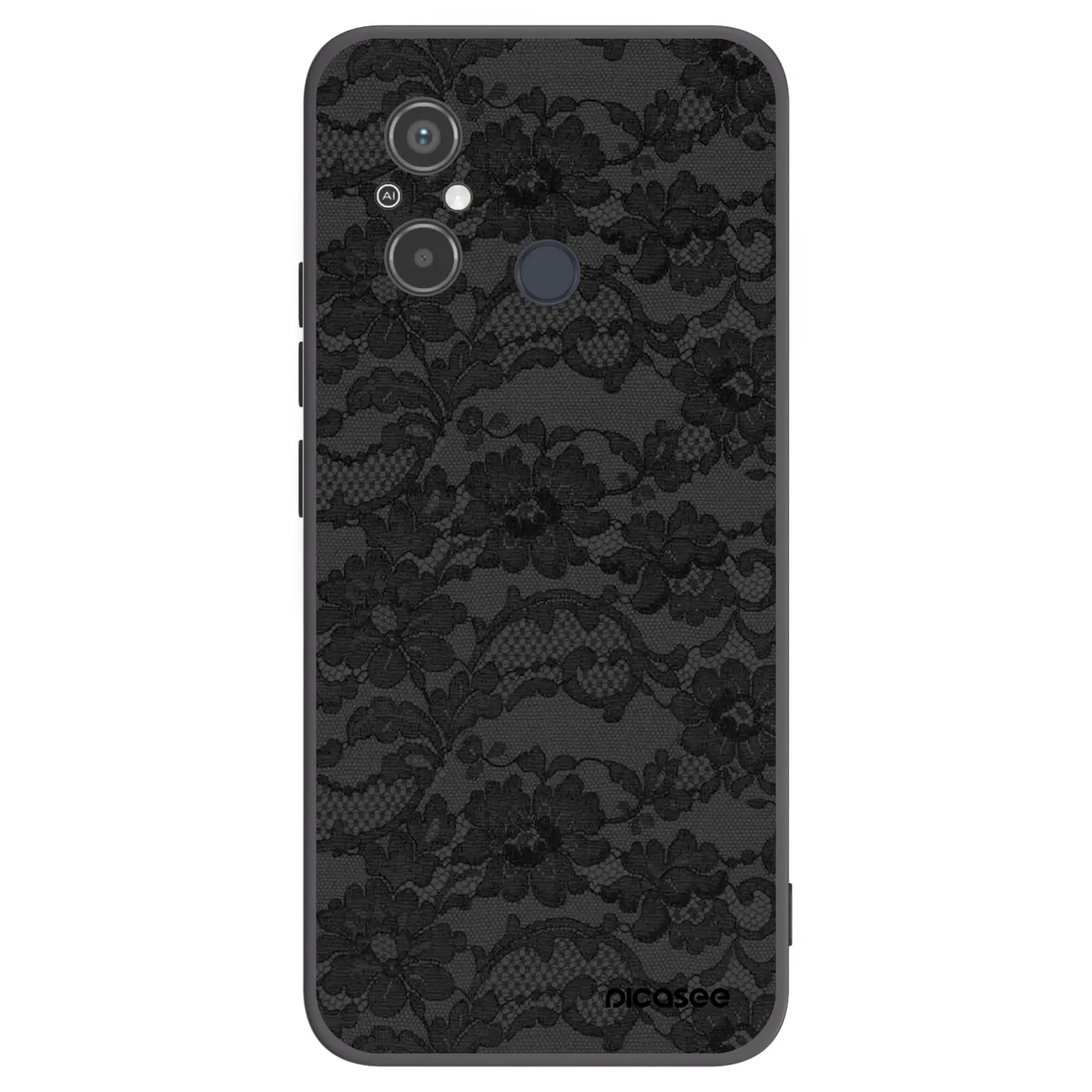 Picasee Xiaomi Redmi 12C Hülle - Schwarzes Silikon - Dark Elegance