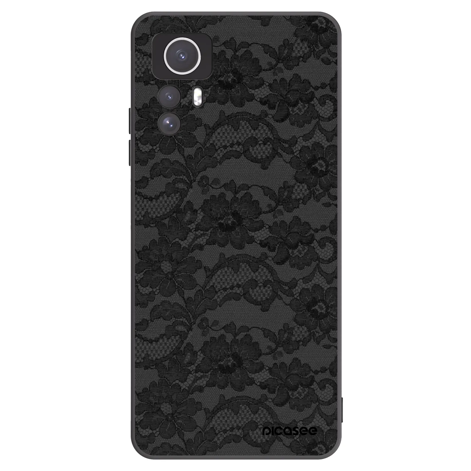 Picasee Xiaomi Redmi Note 12S Hülle - Schwarzes Silikon - Dark Elegance