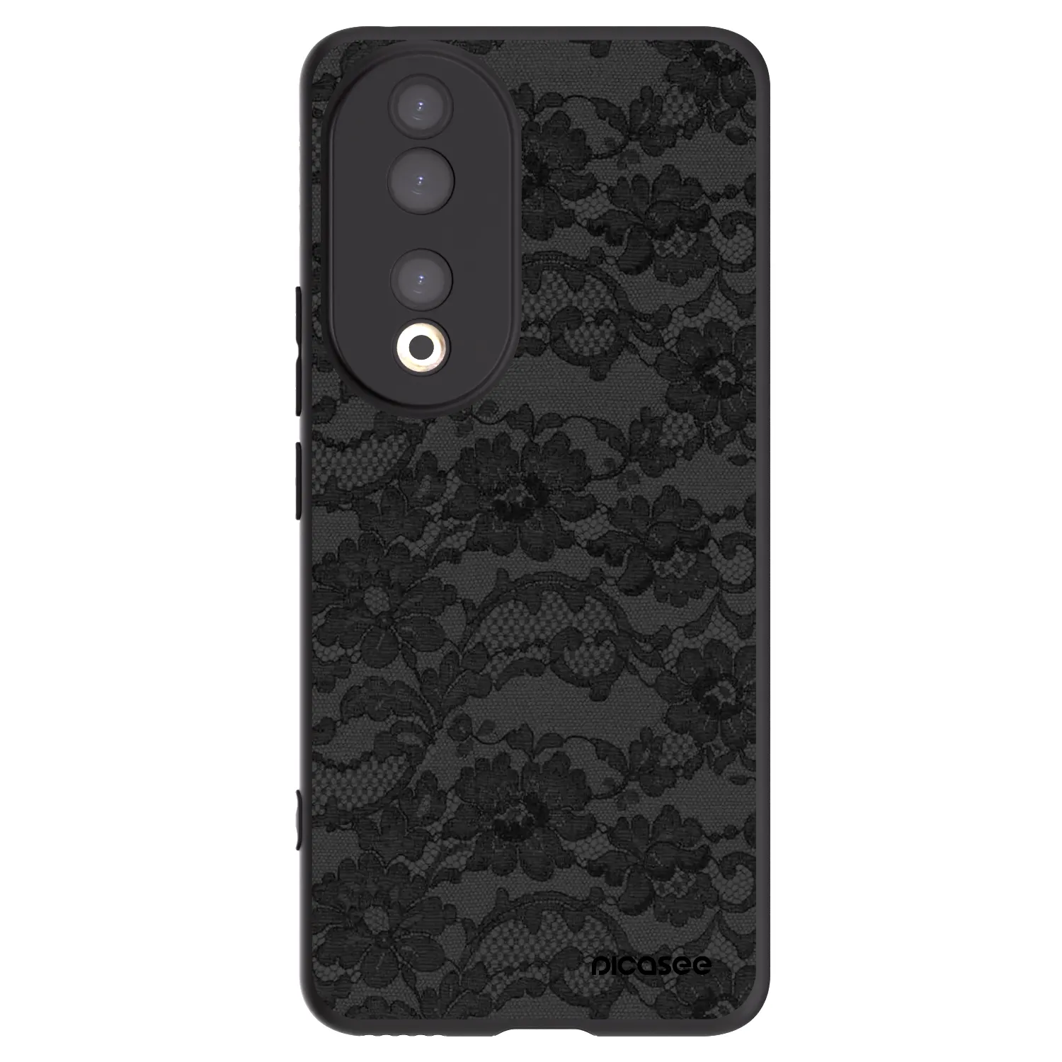 Picasee Honor 90 5G Hülle - Schwarzes Silikon - Dark Elegance