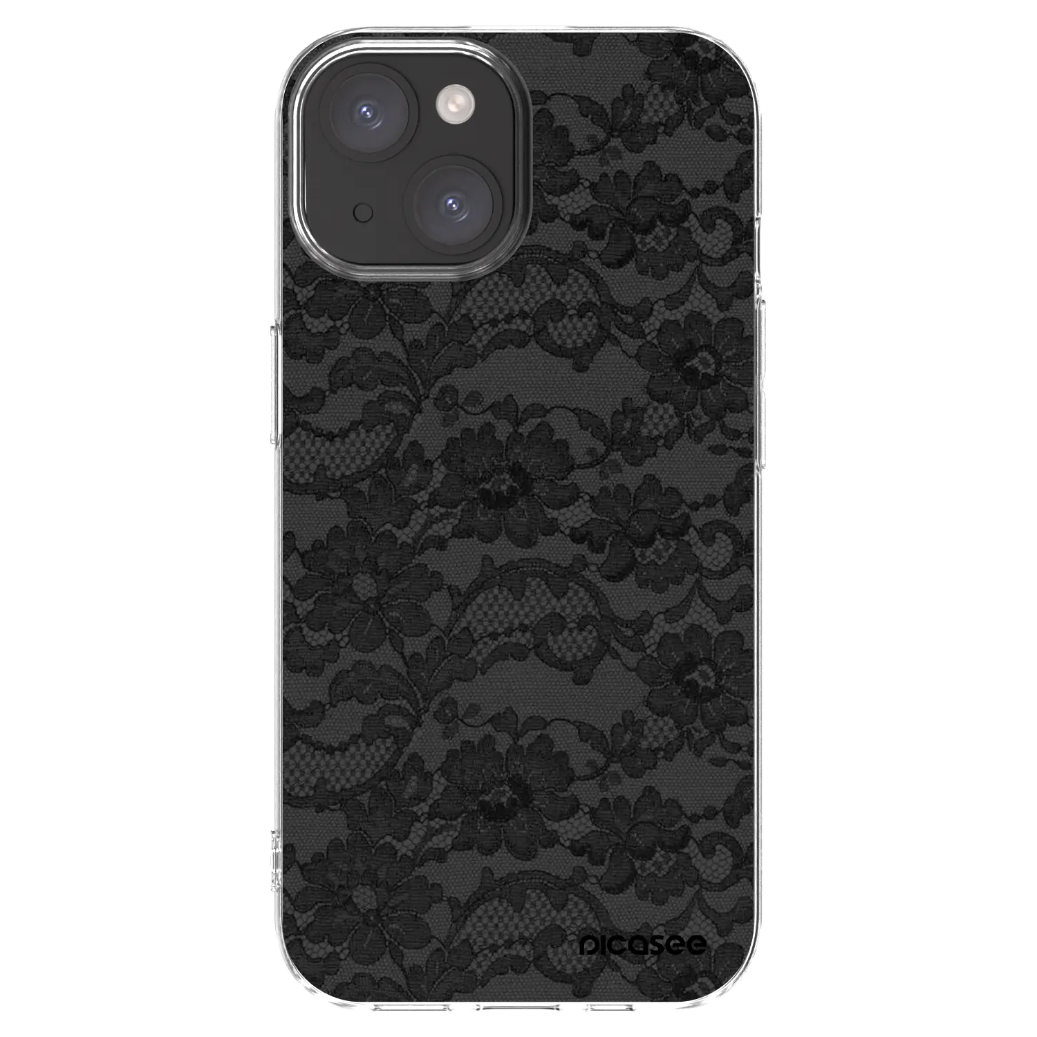 Picasee Apple iPhone 15 Hülle - Transparentes Silikon - Dark Elegance